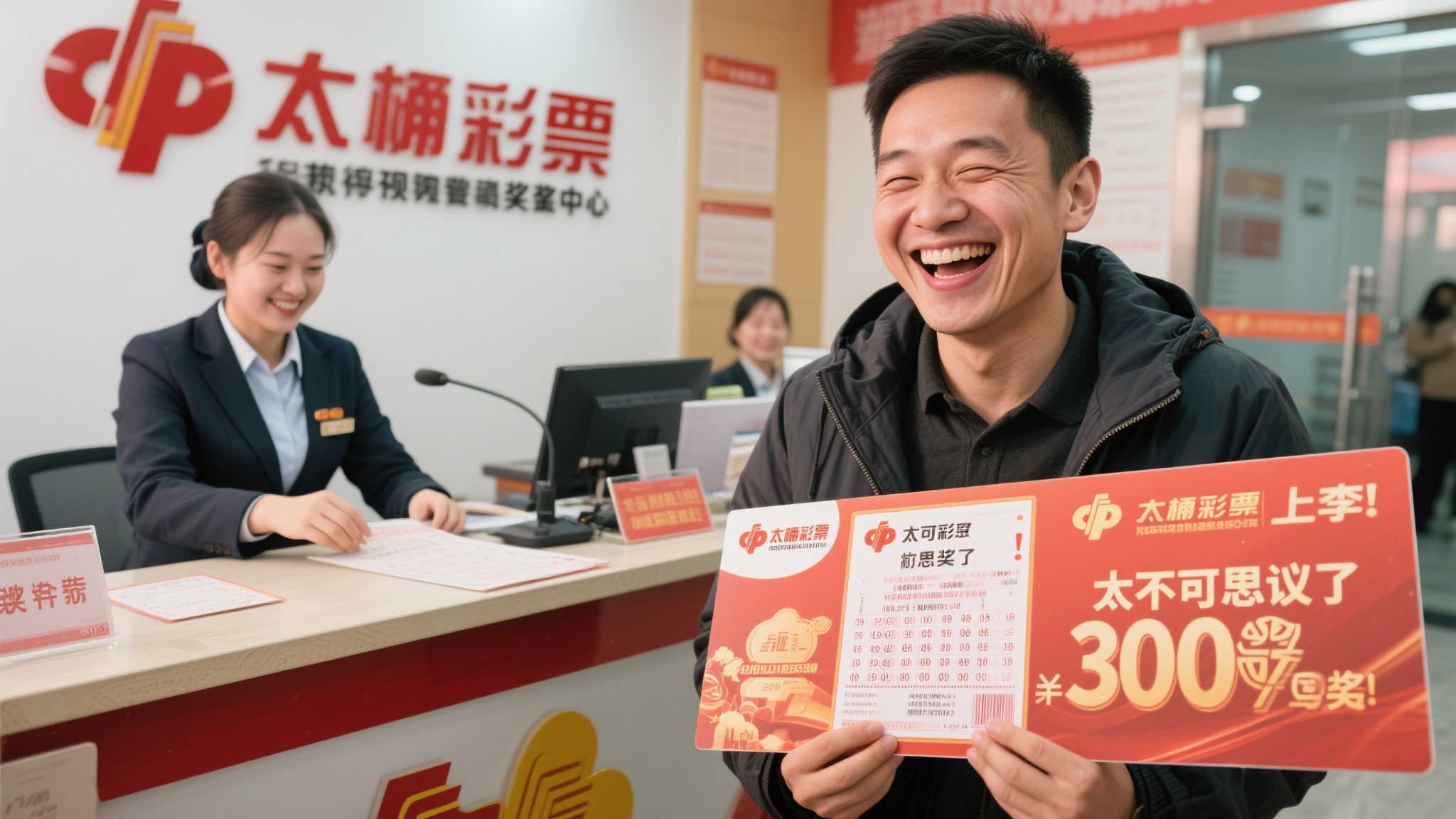 男子购物意外中奖2760万激动失眠 兑奖时笑容满面