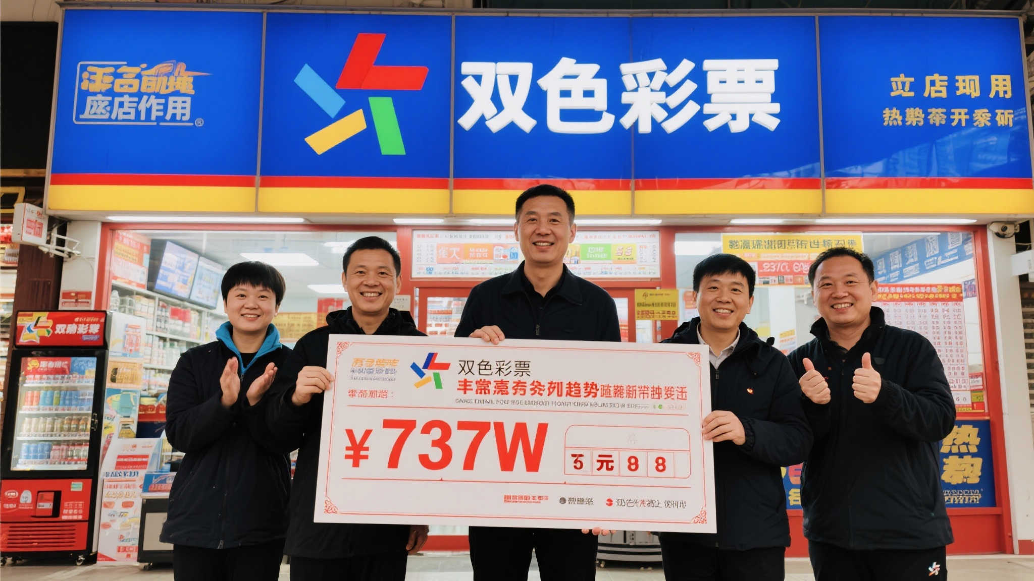 7人团购双色球揽737万大奖，站主亲自操刀选号速兑奖